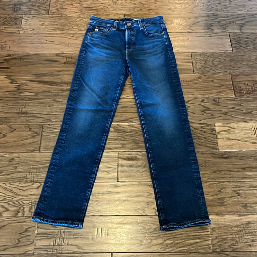 AG Adriano Goldschmied Women's Straight Leg Jeans - Dark Blue